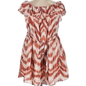 NWT Banana Republic XL 100% Linen Off the Shoulder Dress